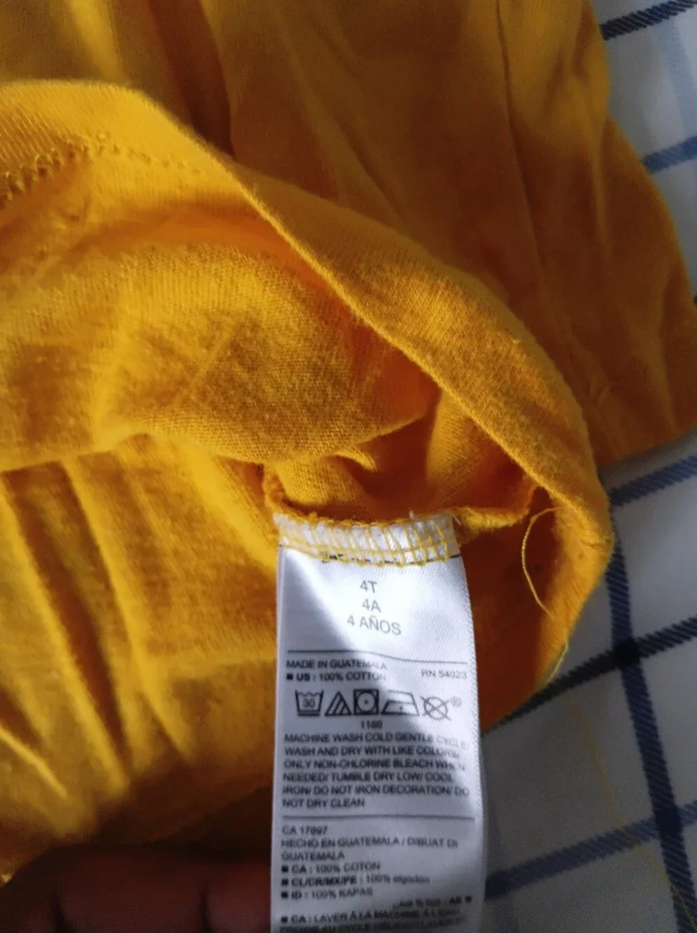 Old Navy Boys Yellow Long-Sleeve with Excavator Graphic Dig It T-Shirt Size 4T